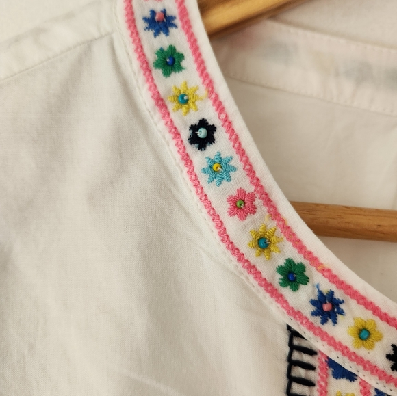 Talbots Tops Size Lp Tunic Beaded Blouse - Picture 4 of 8